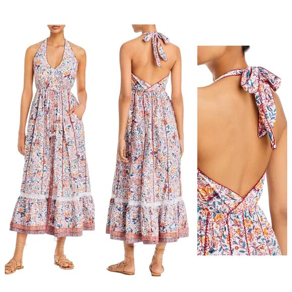 Poupette St. Barth Halter Maxi Dress - Picture 1 of 8